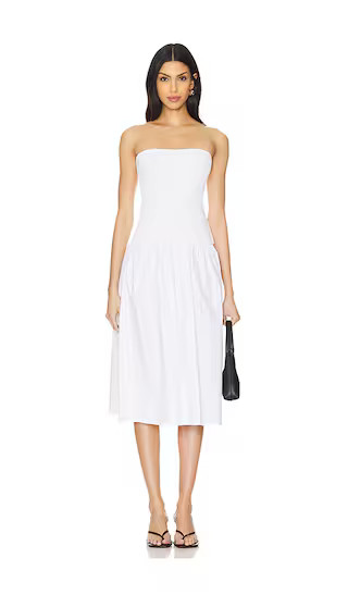 WeWoreWhat Ribbed Midi Dress in White. - size XS (also in L, M, XL) | Revolve Clothing (Global)