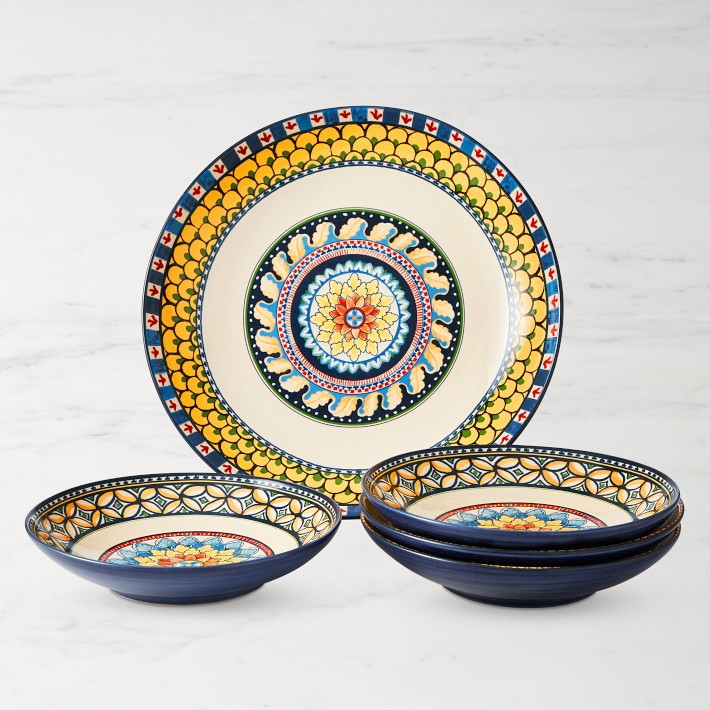 Sicily Ceramic Pasta Bowl Set with Serve Bowl | Williams-Sonoma