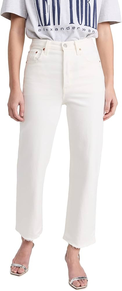 Levi's Women's Premium Ribcage Straight Ankle Jeans | Amazon (US)