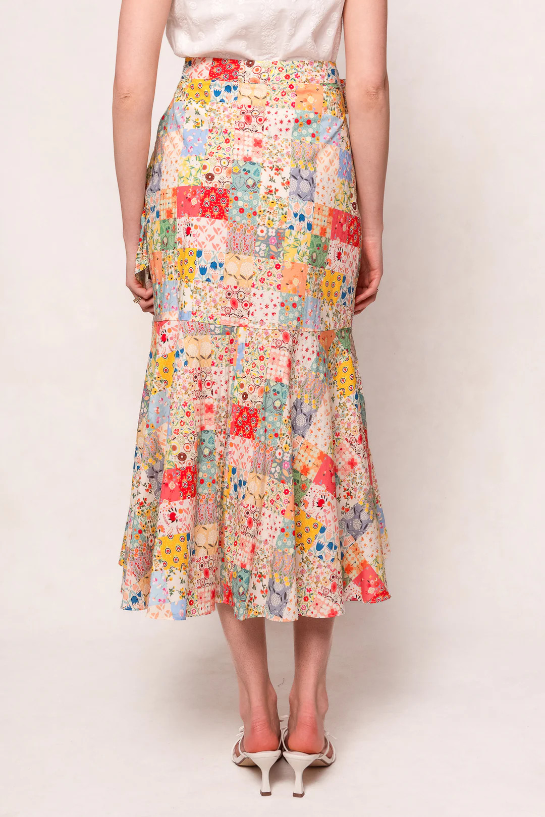 Francesca Skirt in Floral Patchwork | Ivy City Co