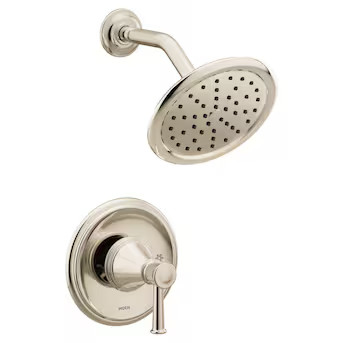 Moen Belfield Polished Nickel 1-handle Single Function Round Shower Faucet | Lowe's