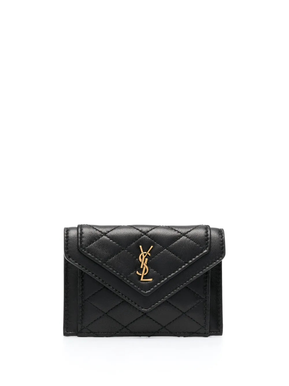Gaby quilted leather card holder | Farfetch Global