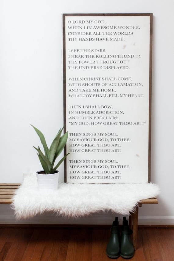 How Great Thou Art | Etsy (US)