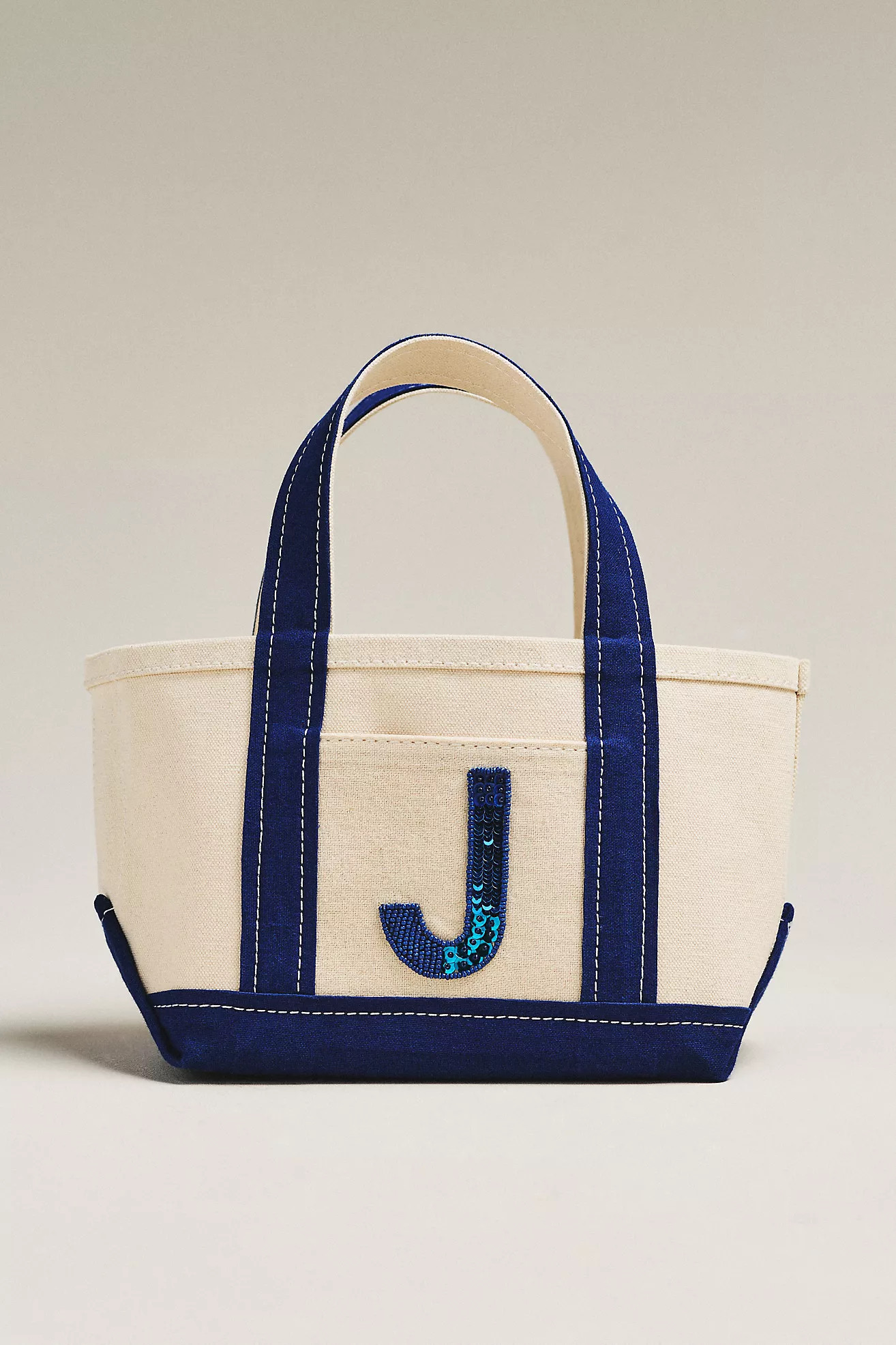 The Hartley Monogram Mini Canvas Tote by Maeve | Anthropologie (US)