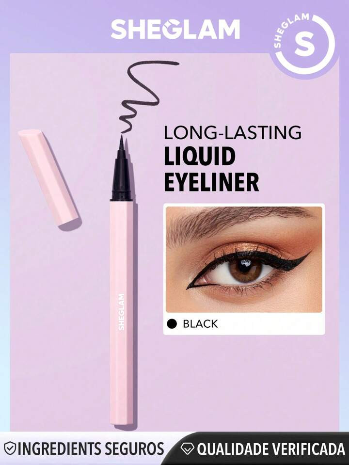 SHEGLAM Delineador Líquido Eternal Beauty - Preto À Prova D'água Lápis Delineador Matte À Pr... | SHEIN