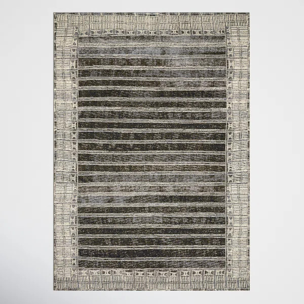 Boden Charcoal/Ivory Indoor/Outdoor Rug | Wayfair North America