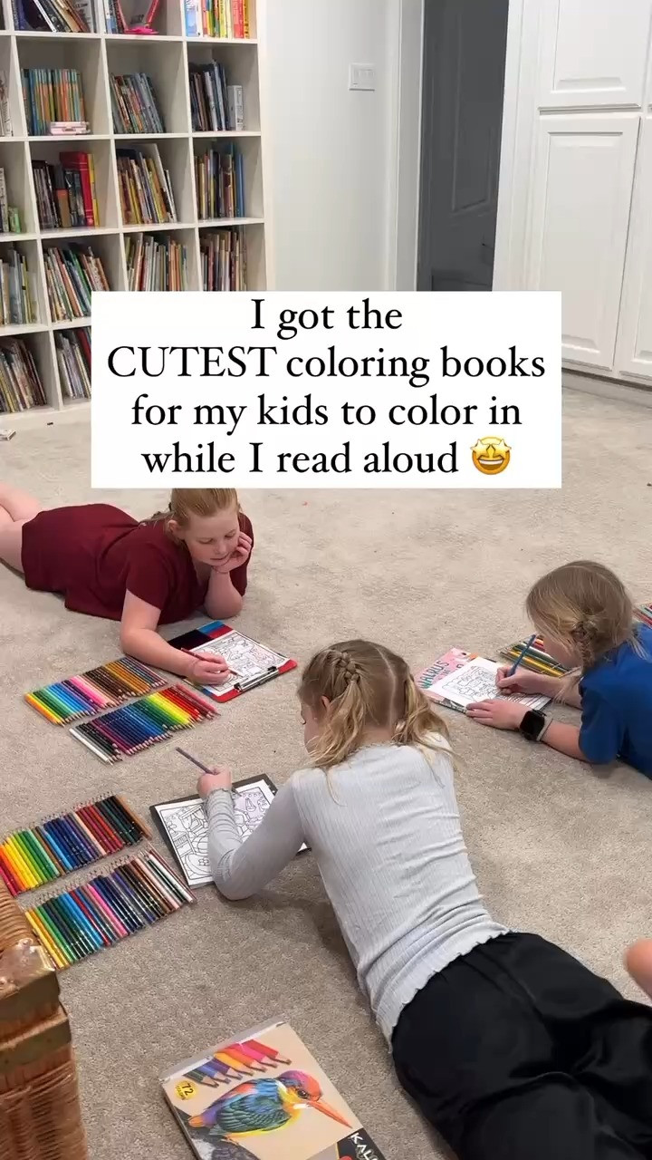 I got the CUTEST coloring books for my kids to color in while I read aloud. Here are three from the series, along with the colored pencils and watercolor markers we like. 

 #LTKKids #LTKFamily