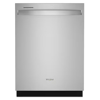 Whirlpool Top Control 24-in Built-In Dishwasher with third rack (Fingerprint Resistant Metallic S... | Lowe's