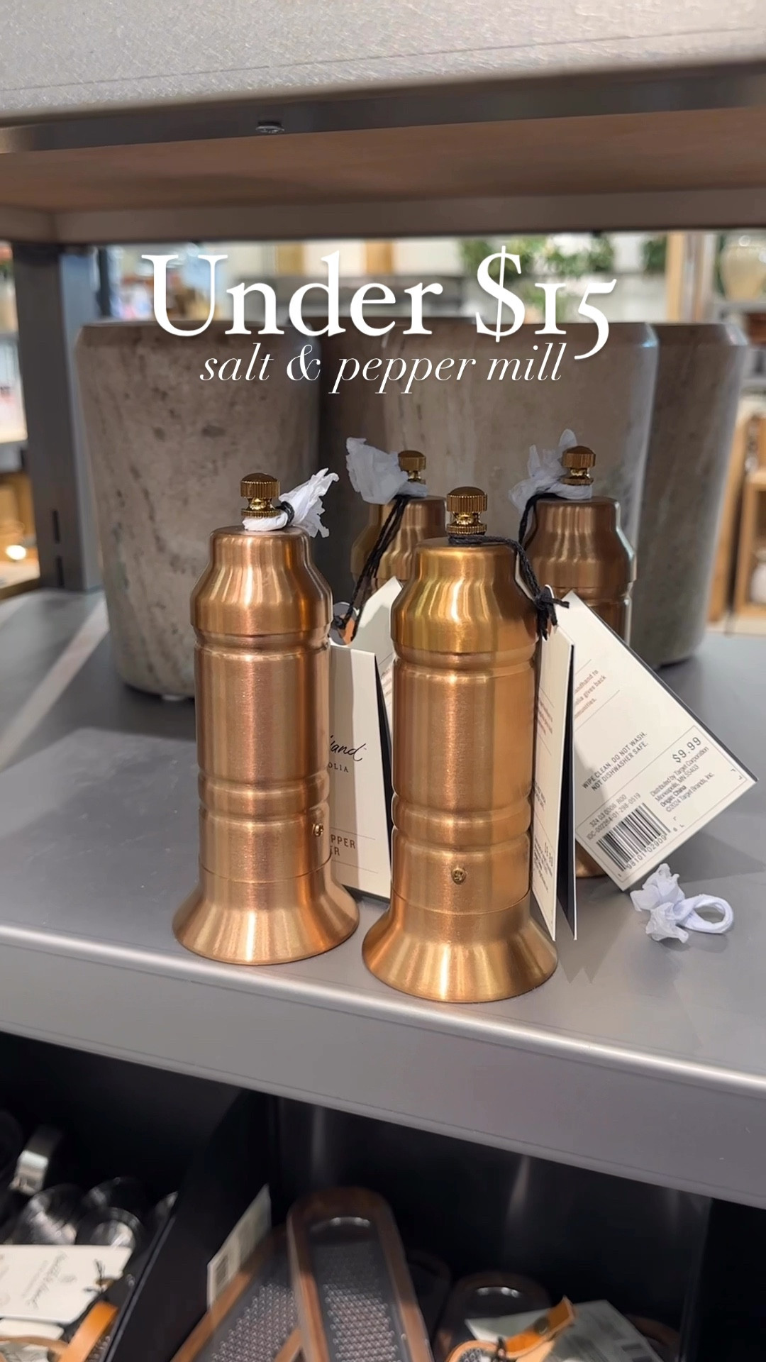 Look for less salt and Pepper mills under $15! I grabbed both sizes! 

#LTKHome #LTKSaleAlert #LTKFindsUnder50