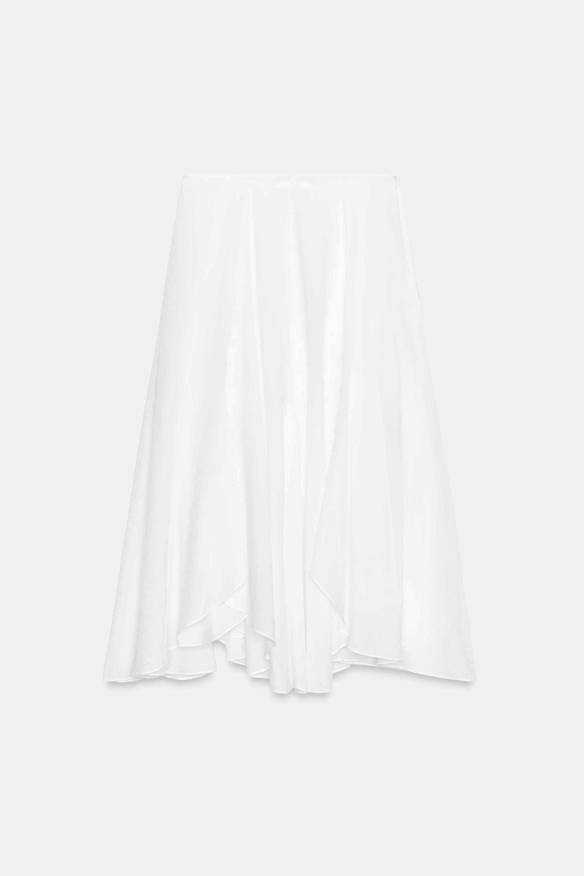 ZW COLLECTION ASYMMETRIC FLOWY SKIRT | Zara Canada
