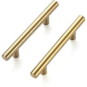 Ravinte 30 Pack 5 Inch Cabinet Pulls Brushed Brass Stainless Steel Kitchen Drawer Pulls Cabinet H... | Amazon (US)