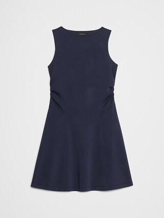 Soft Touch Shirred-Waist Knee-Length Dress | Banana Republic Factory
