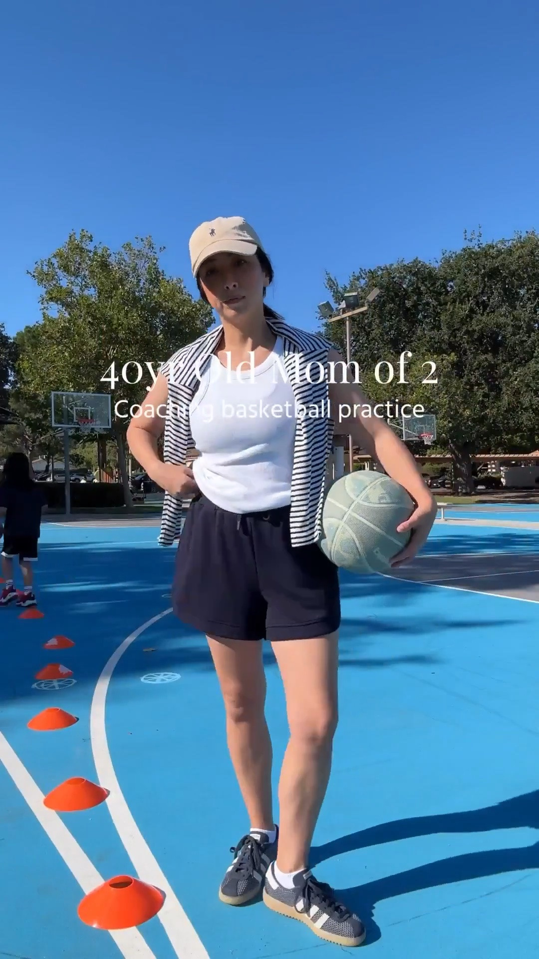 What I wore to coach basketball practice - Still figuring out my coaching style lol. 

Free Assembly tank small
Varley shorts small
Amazon socks
Adidias sneakers 5.5
Polo Hat
AYR stripe tee xs - old

summer outfits, summer style, petite style

#LTKmomlife #LTKPetite #LTKActive