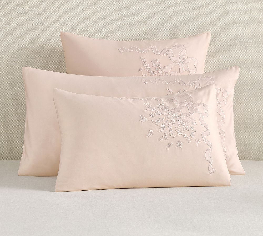 LoveShackFancy Rococo Bow Duvet Sham | Pottery Barn (US)