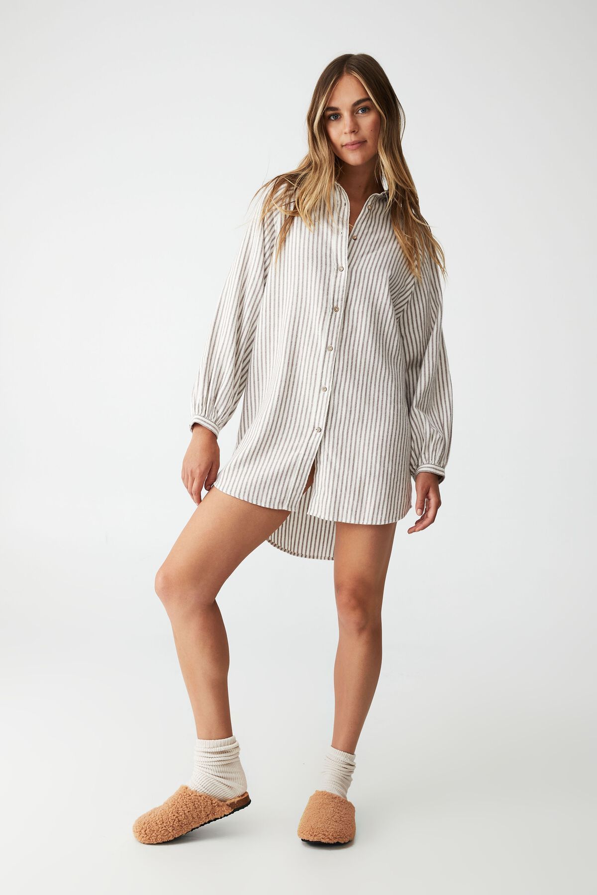 Warm Flannel Sleep Shirt Nightie | Cotton On (ANZ)