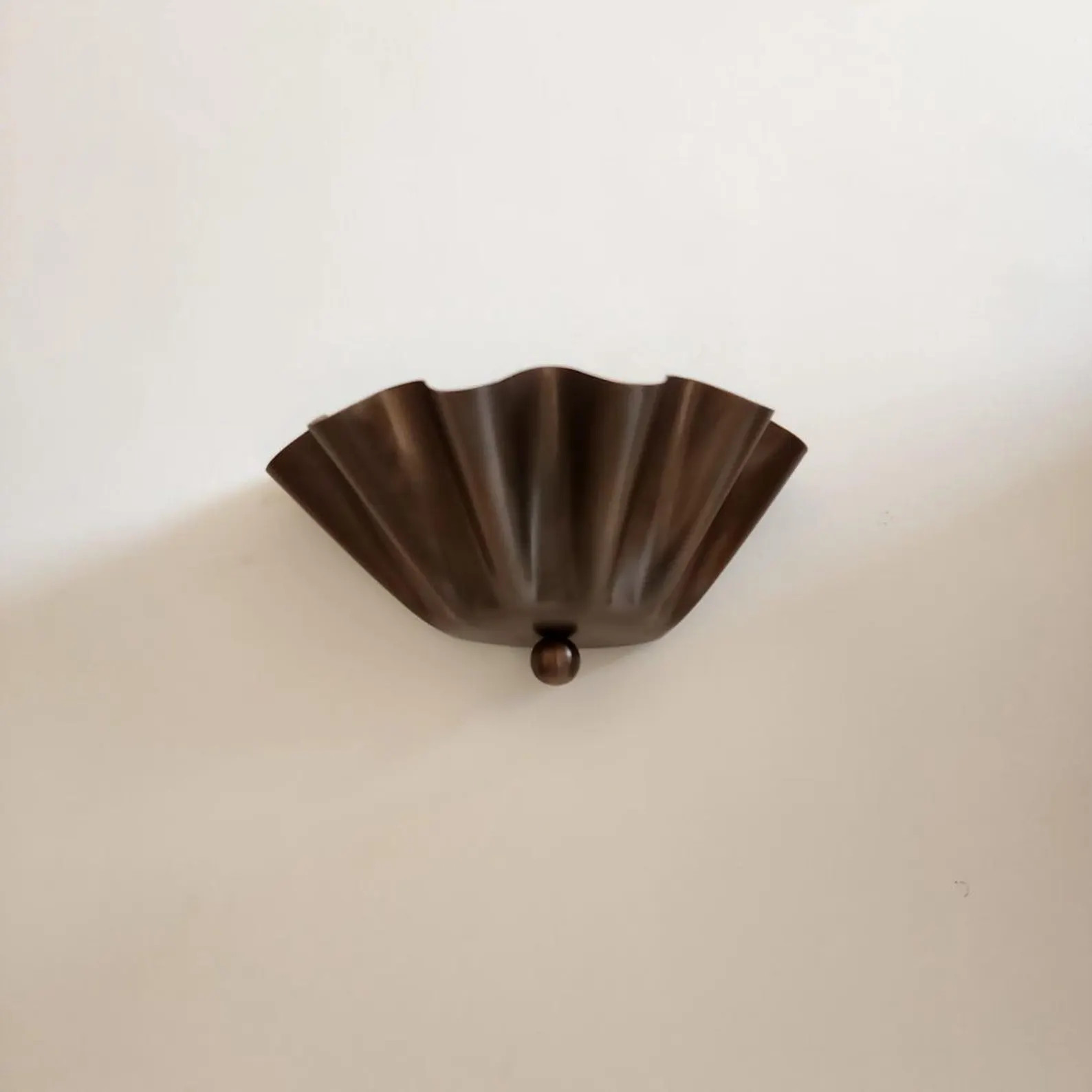 Half Flower Brass Wall Sconce – Handmade Floral-inspired Wall Light for Bedroom, Hallway, or Pa... | Etsy (US)