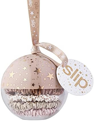 Slip Silk Skinnie Scrunchie Bauble in Nightlife - 100% Pure 22 Momme Mulberry Silk Scrunchies for... | Amazon (US)