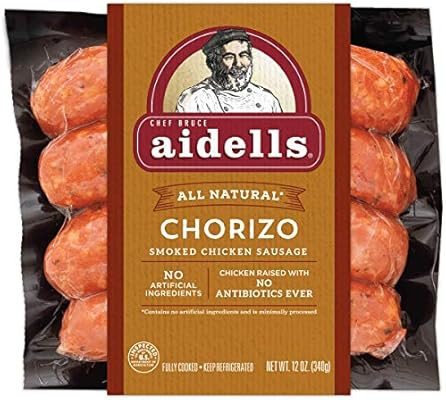 Aidells Smoked Chicken Sausage, Chorizo, 12 oz. (4 Fully Cooked Links) | Amazon (US)