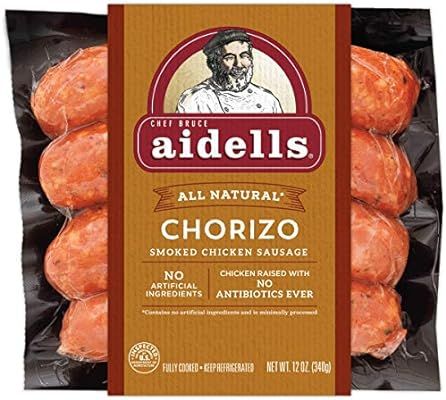 Aidells Smoked Chicken Sausage, Chorizo, 12 oz. (4 Fully Cooked Links) | Amazon (US)