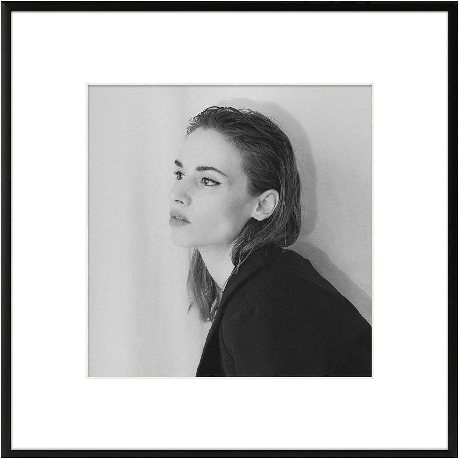 Golden State Art 12x12 Black Aluminum Frame with White Mat, Real Glass | Amazon (US)