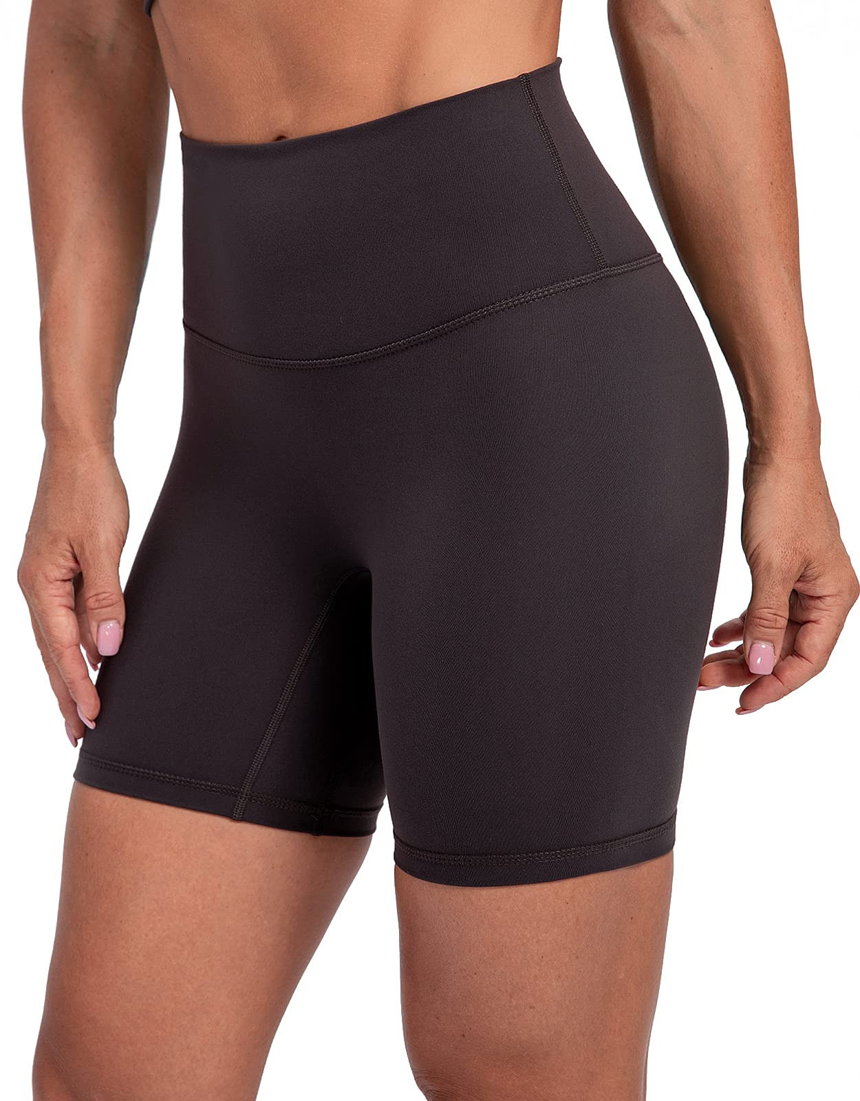 Lavento Women's High Waisted Yoga Shorts Tummy Control 3" / 5" Workout Shorts | Amazon (US)