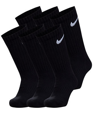 Kids' 5-7 Performance Crew Socks, 6-Pack | Macy's