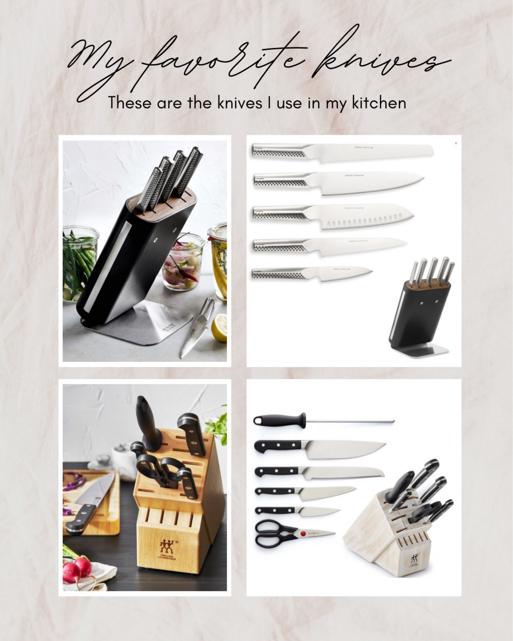 My favorite chef knives I use in my kitchen!

#LTKsalealert #LTKHolidaySale #LTKhome