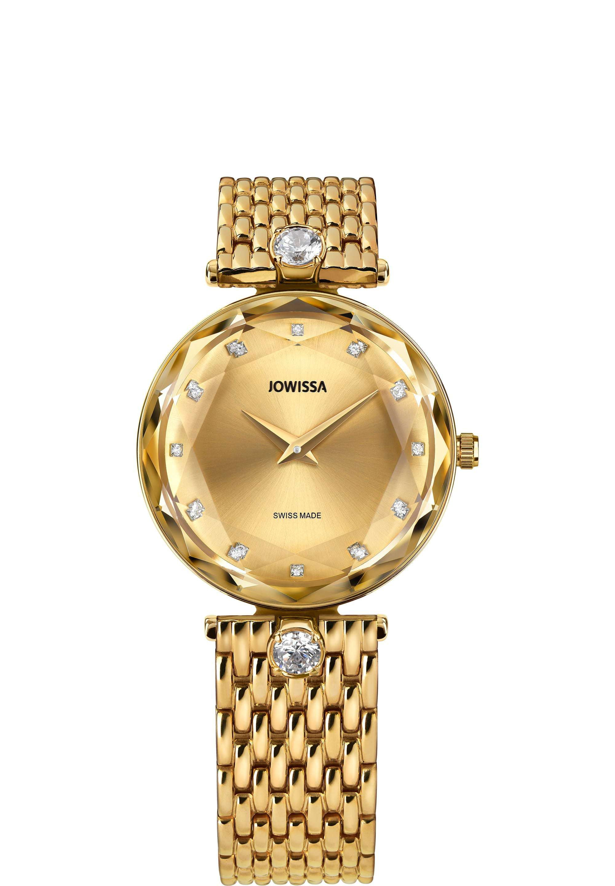 Gold Woman Watch Swiss Made Facet Brilliant J5.841.M | Jowissa