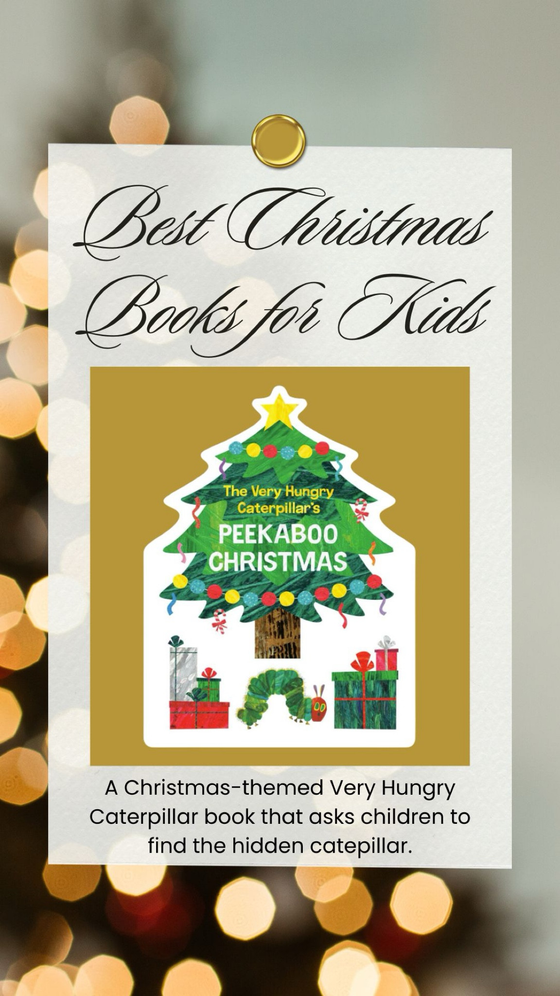 Best Christmas books for kids - this Hungry Caterpillar is perfect for babies and toddlers.


#LTKGiftGuide #LTKKids
