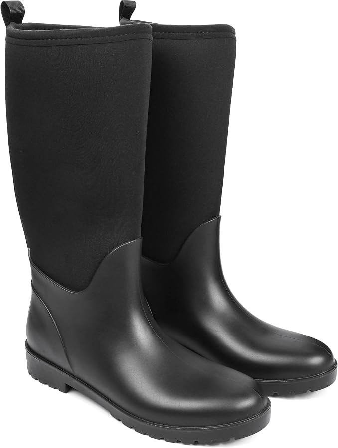 DKSUKO Women's Warm Snow Boots Waterproof High Performance Winter Rubber Rain Boots for Women | Amazon (US)