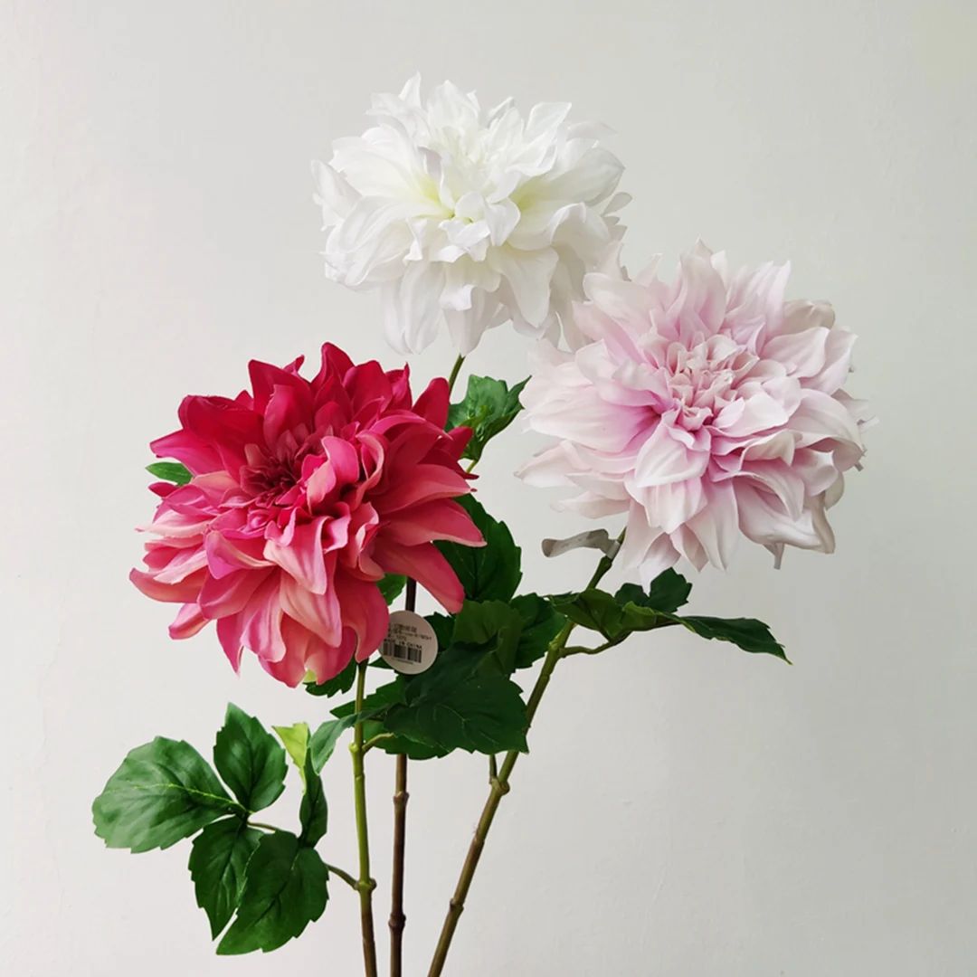 High Quality Artificial Dahlia Flower Stems, Flower Home Decor, Kitchen Decor, DIY Wedding Bouque... | Etsy (US)