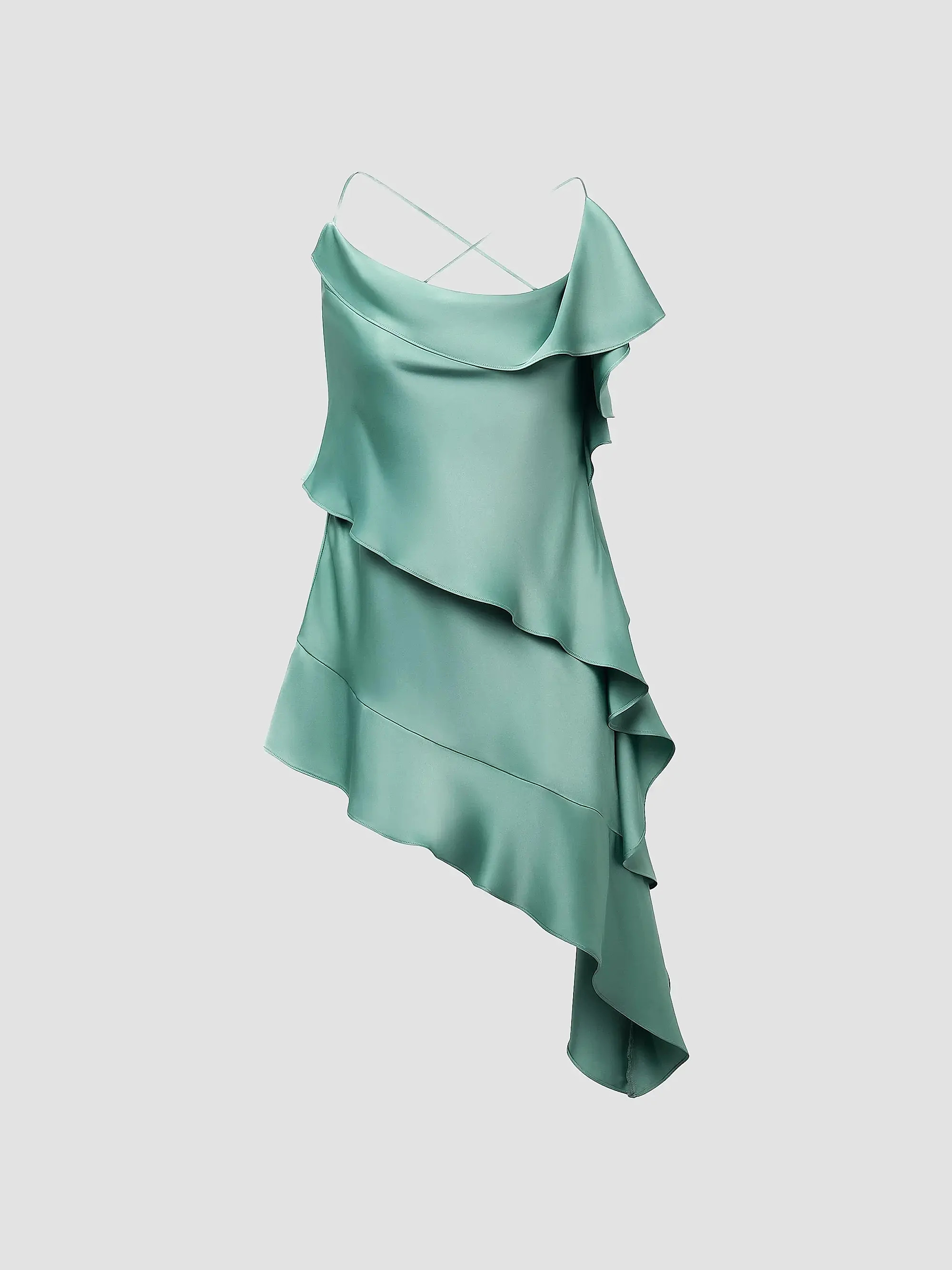 Fiona Draped Asymmetric Mini Dress | Saks Fifth Avenue