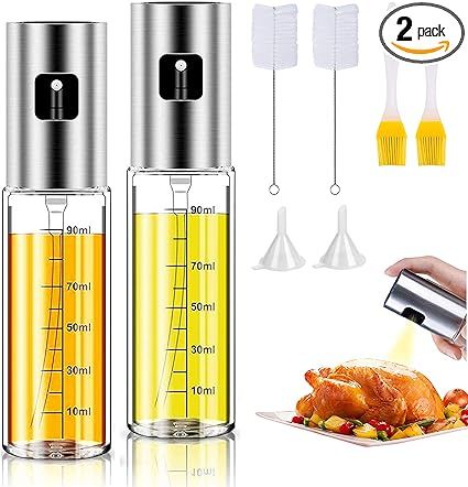 seninhi Olive Oil Sprayer for cooking Refillable Spray Bottle, Food Grade Material Versatile Glas... | Amazon (US)