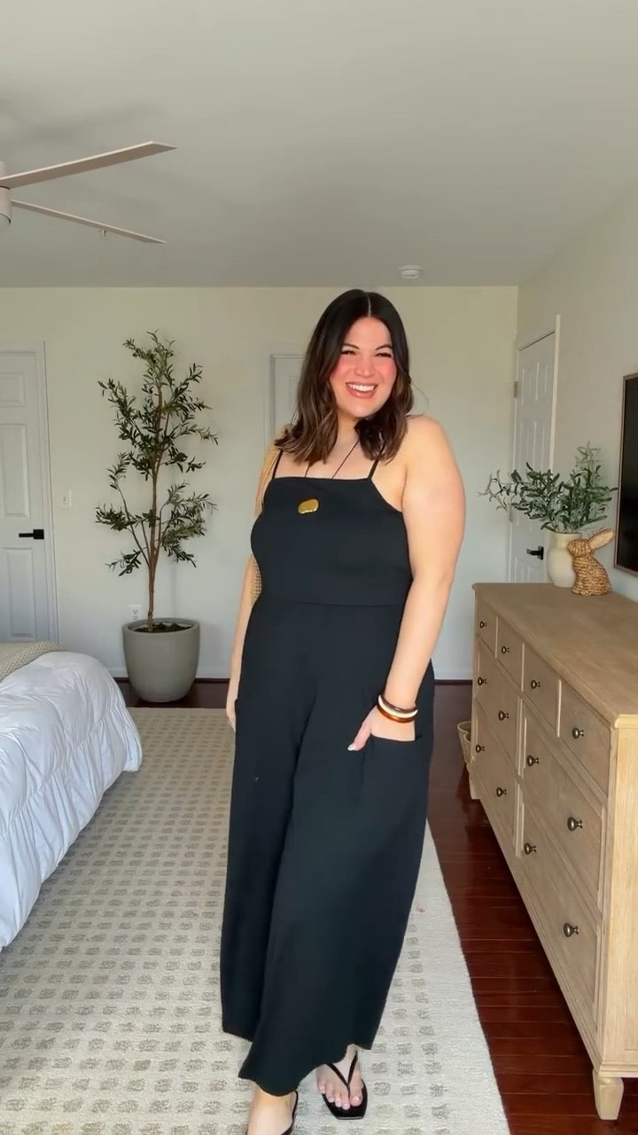 Midsize spring outfit idea! 

Jumpsuit - size xxl 
Sandals - 9.5



#LTKMidsize #LTKootd #LTKSeasonal