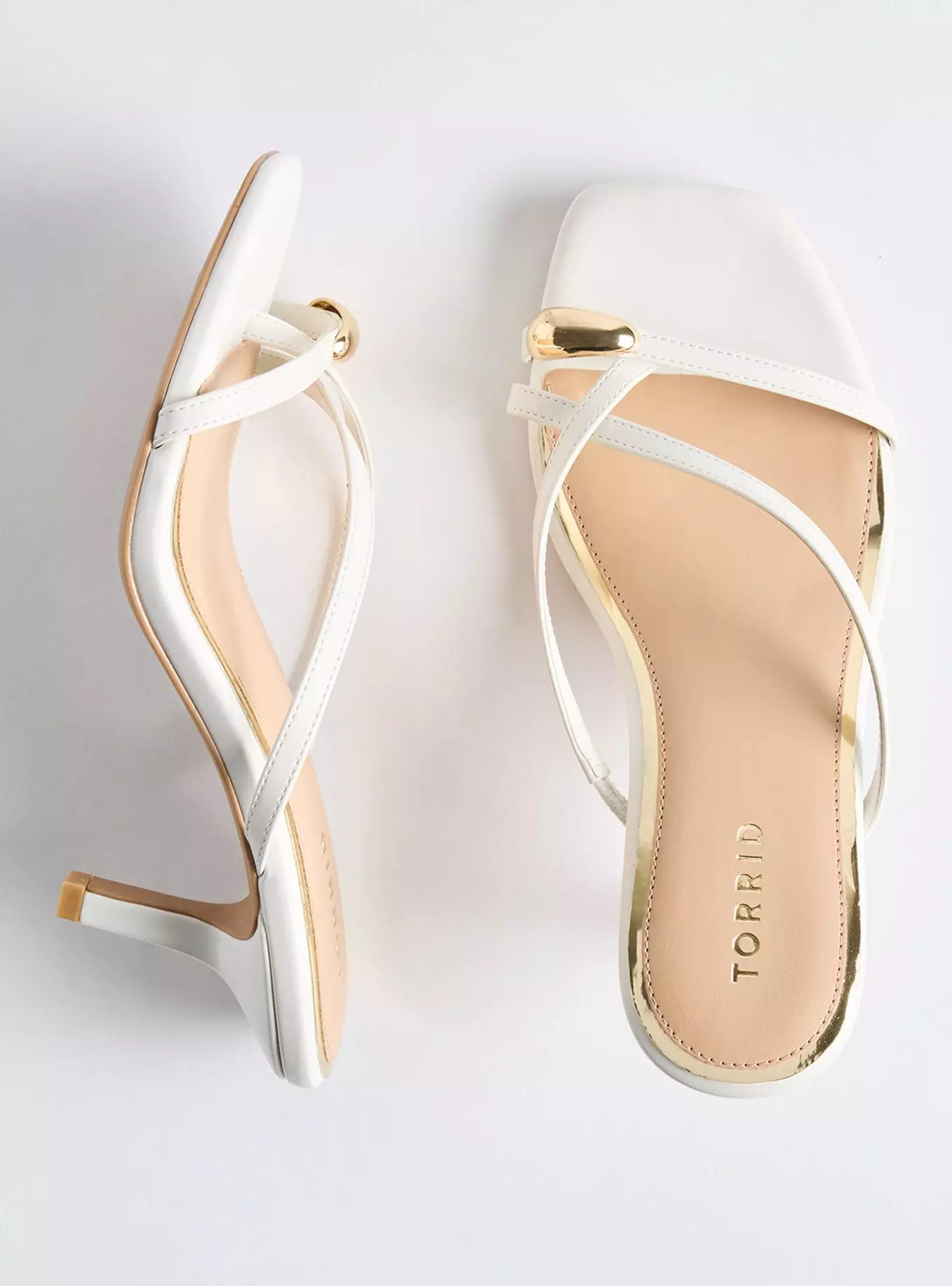 Metal Ornament Heeled Sandal (WW) | Torrid (US & Canada)