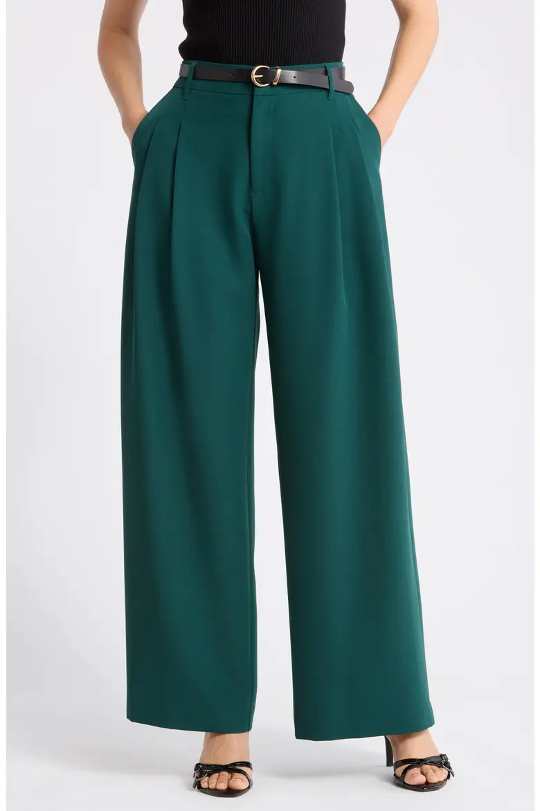 Gemma + Jane Double Pleat Wide Leg Pants (Women) | Nordstromrack | Nordstrom Rack