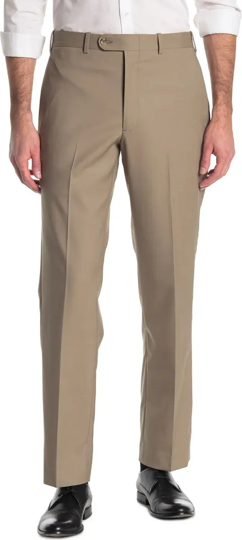 Wool Blend Flat Front Trouders | Nordstrom Rack