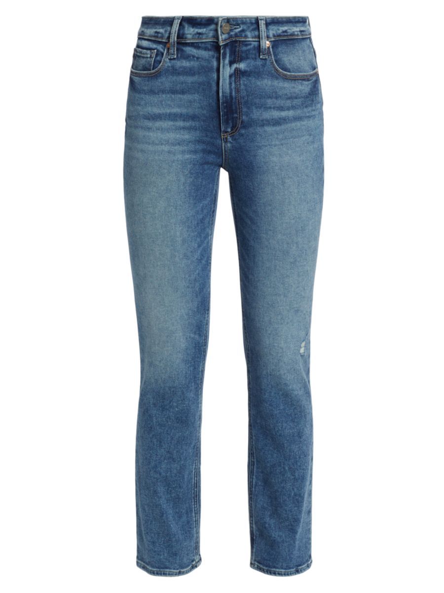 Cindy Mid-Rise Stretch Straight Jeans | Saks Fifth Avenue