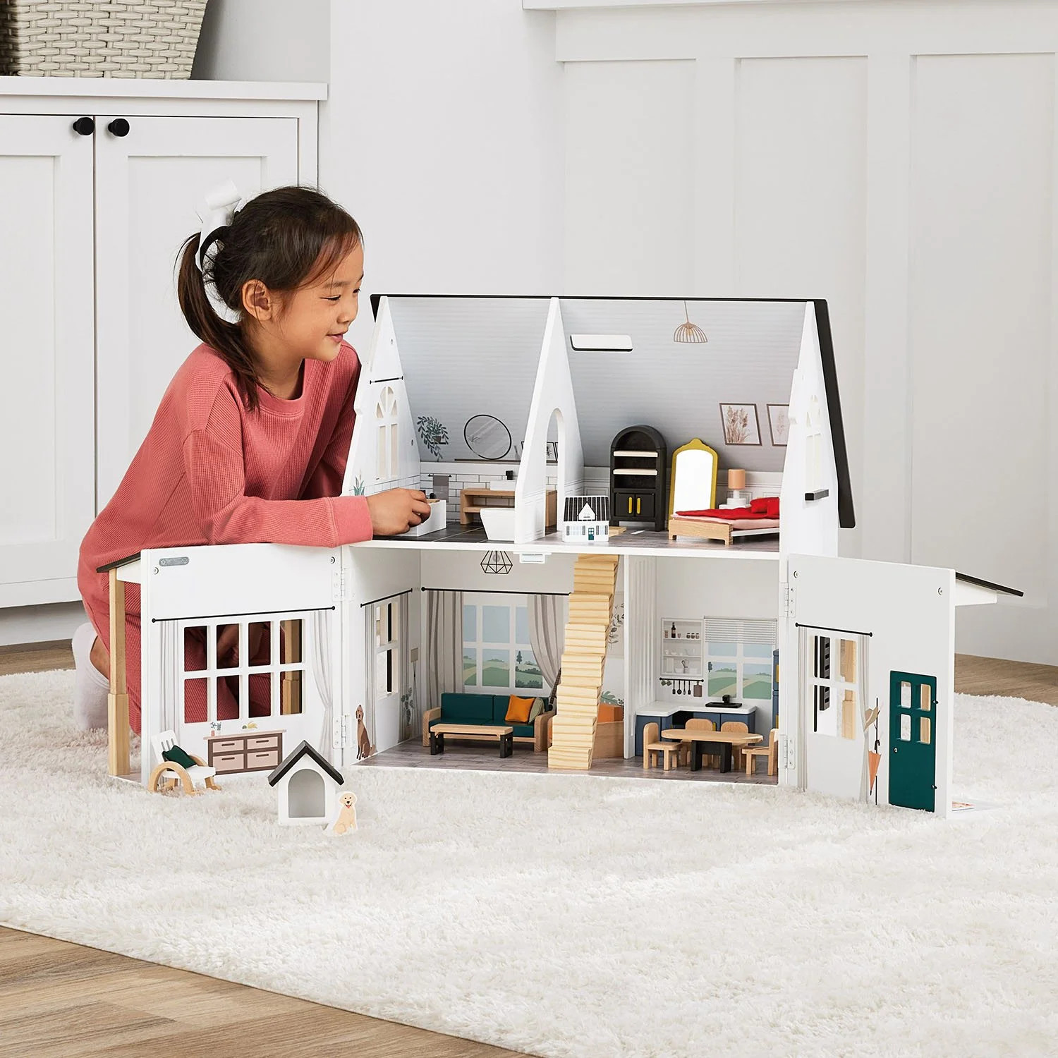 Member's Mark Farmstyle Dollhouse with Accessories | Sam's Club