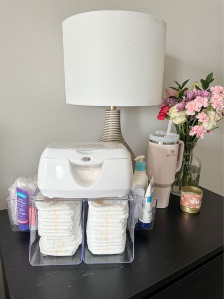 Bedside Diaper Station! Filled with all the essentials I’ll need for bringing home baby. This diaper organizer is an Amazon nursery must-have!

#LTKbaby #LTKhome #LTKfindsunder50