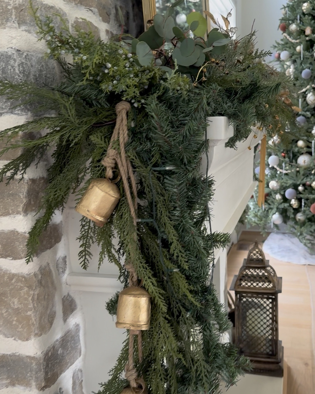 Christmas!!! Create coordinating, not matching, tree/garland/mantle decor by mixing and matching yourself! In an open floor plan you don’t want it to look like you bought out an entire store but you do want it to go together. Choose a few different greens and mix differently for each area. Underlying theme here is neutrals with brass accents

#christmasdecor #neutral #brown  

#LTKSeasonal #LTKHoliday #LTKHome