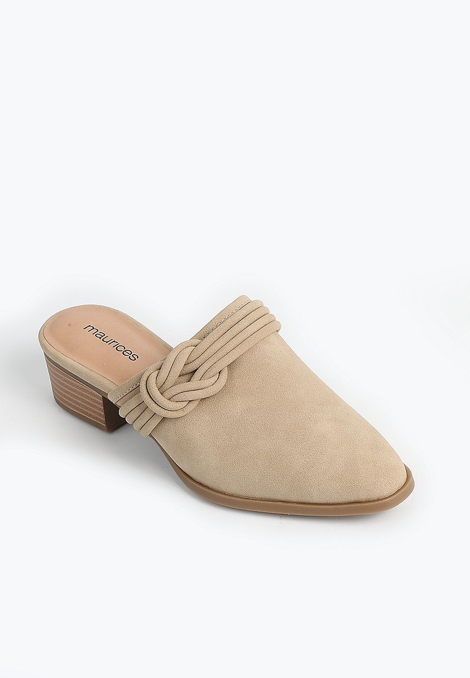 SuperCush Bailey Pointed Toe Slip On Knot Mule | Maurices