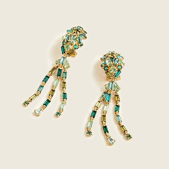 Colorful sparkle drop earrings | J. Crew US