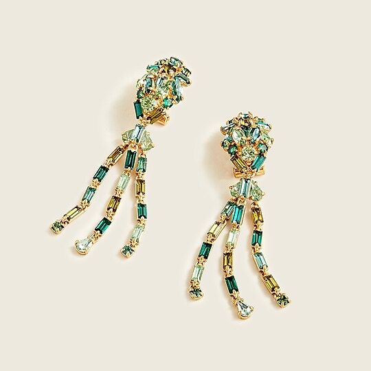 Colorful sparkle drop earrings | J.Crew US