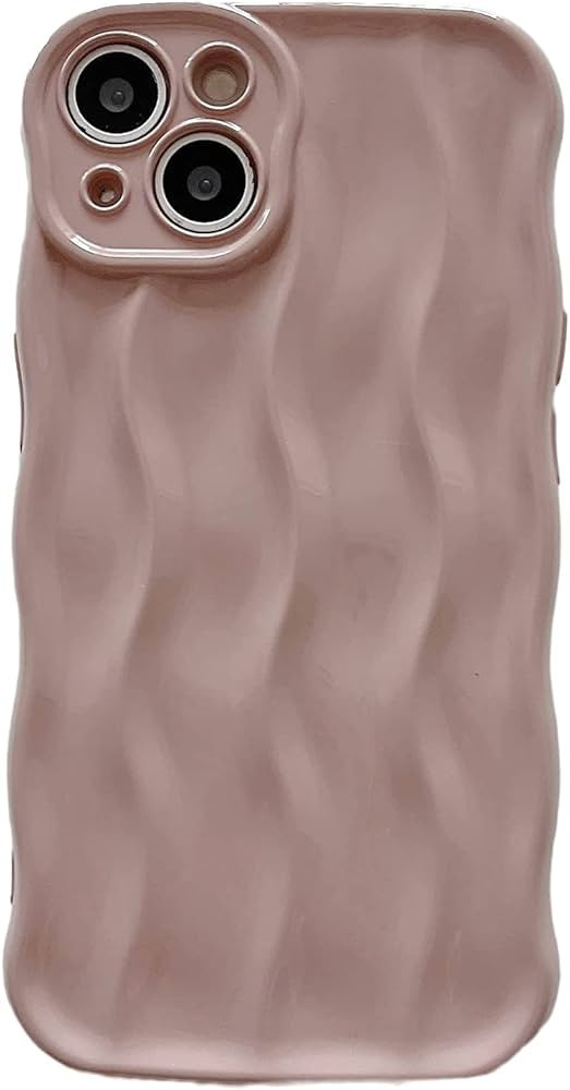 wahhle Designed for iPhone 12 Pro Max Case,Water Ripple Pattern Curly Wave Frame Soft Cute Phone ... | Amazon (US)