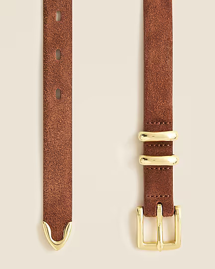 Thin suede belt | J. Crew US