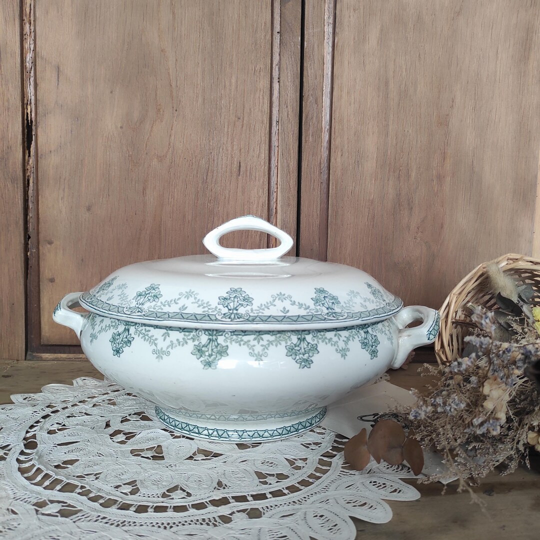 Rare Old Saint Amand Ironstone Soup Tureen, cahors Model. - Etsy UK | Etsy (US)
