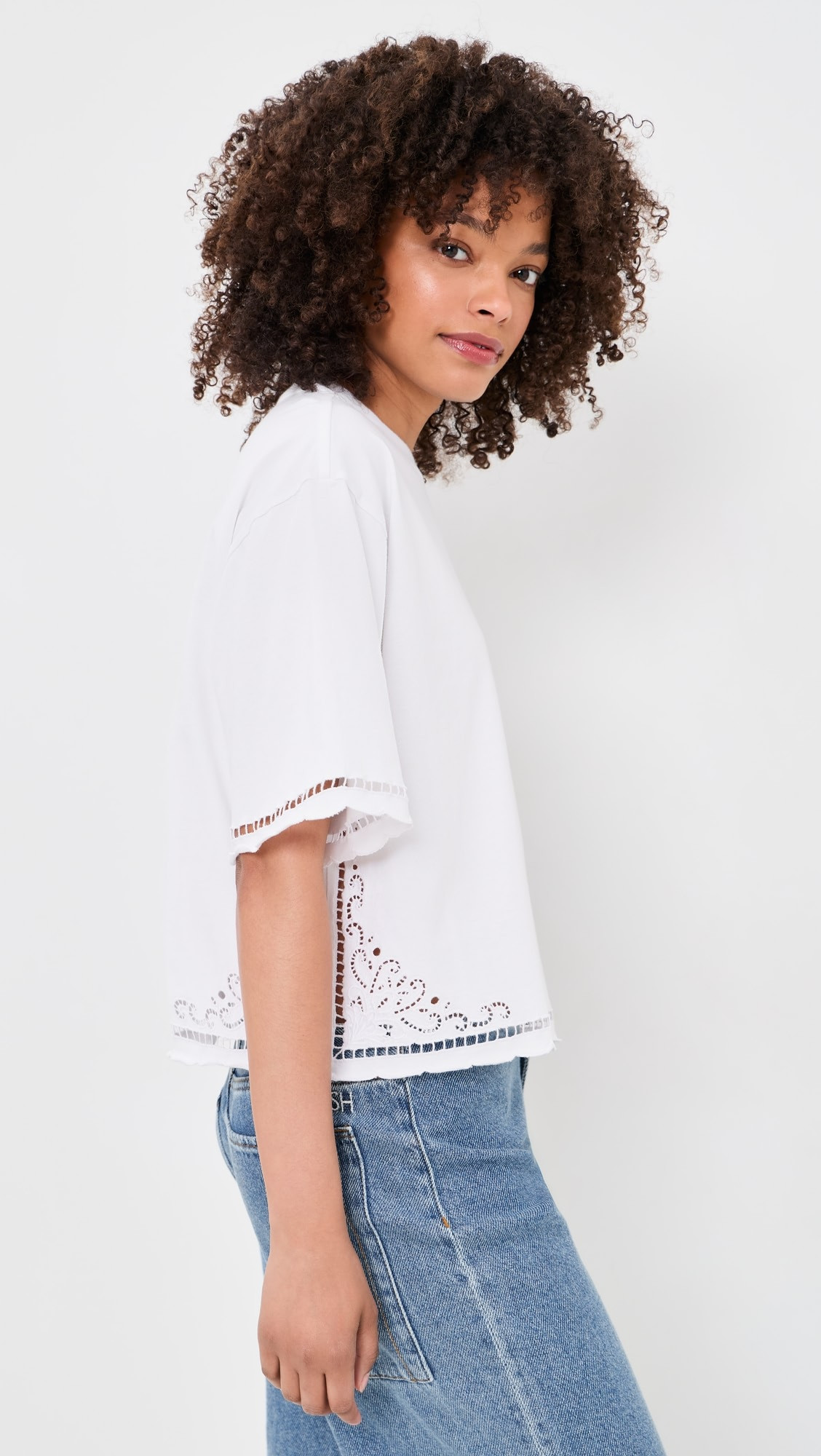 The Boxy Crop Tee in Allday Jersey | Shopbop