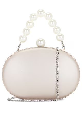 Abigail Pearl Handle Bag in Champagne | Revolve Clothing (Global)