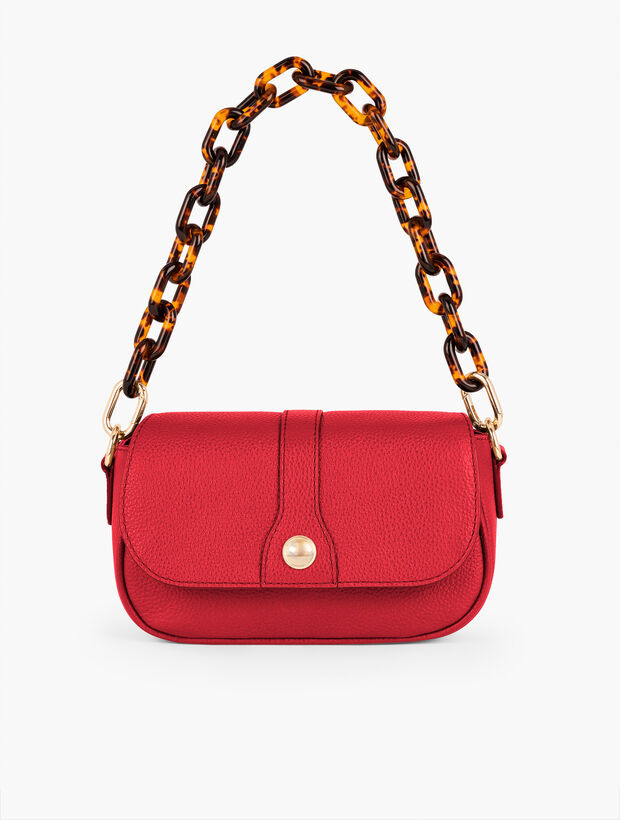 Baguette Leather Shoulder Bag | Talbots